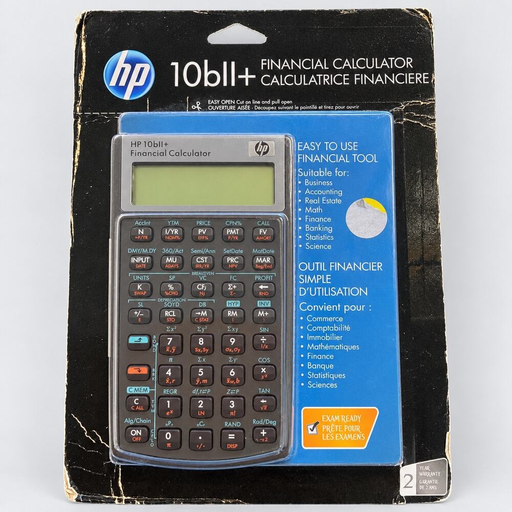 HP 10bII+ Financial Calculator NW239AA New Sealed Package